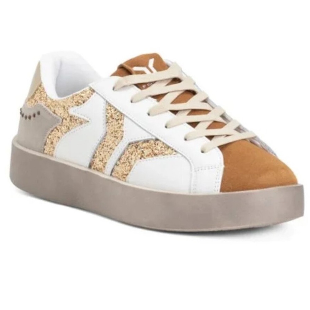 ‼️SALE‼️ Culture of Brave COB Play Leather and Glitter Sneakers